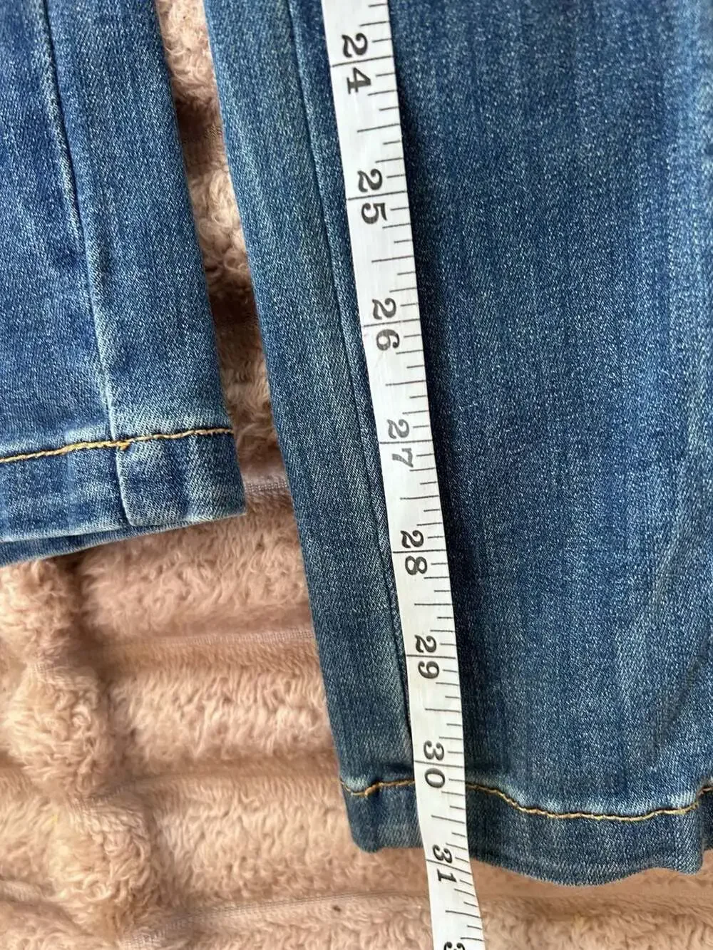 Judy Blue High Rise Elastic Waist Straight Leg Jeans Size 5/27 #0070